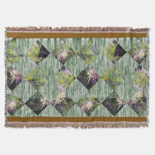 グレイヴィリア:自然のダイヤモンド模様を受け入れ スローブランケット (正面)