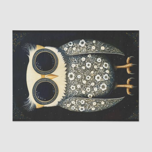 グレイ予測できなウィムシおもしろいー&フクロウBU8デクページ 薄葉紙 (正面)