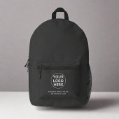 グレイ会社ロゴlプロモーションブランディング文字 プリントバックパック
