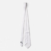 グレイ卒業キャップ&イヤーカスタムネクタイ ネクタイ (裏面)