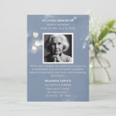 グレイ愛の記憶の葬儀記念招待状 招待状 (スタンド正面)