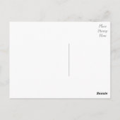 グレイ感謝ダンデロンフローラグリーティングポストカード ポストカード (裏面)