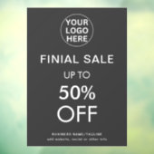 グレイ最終セール特別割引オファーのロゴストア ウィンドウサイン (シート3)