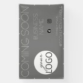 グレイ来ズ・マーン・ビジネス・ロゴ・プロモーション・バナー 横断幕 (縦)