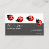 グレイ点々のあるクエレガント長方形 名刺 (裏面)