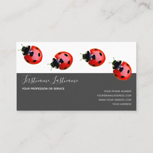 グレイ点々のあるクエレガント長方形 名刺 (裏面)