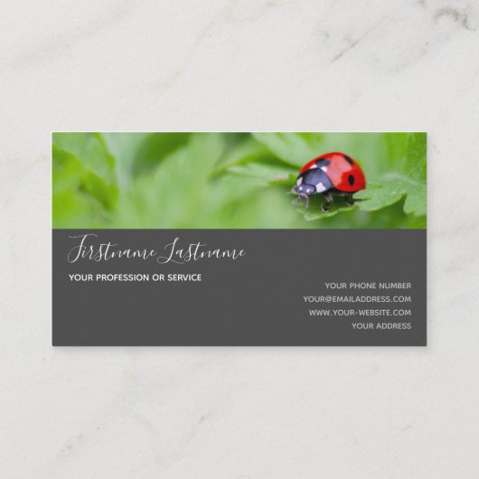 グレイ点々のあるクエレガント長方形b 名刺 (裏面)