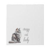 グレイ猫 ノートパッド (正面)