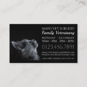 グレイ猫,獣医,獣医サービス 名刺 (正面)