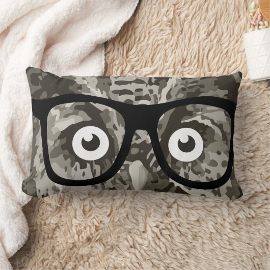グレイ男女兼用ネディベビーの部屋かわいいフクロウ ランバークッション (ブランケット)