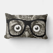 グレイ男女兼用ネディベビーの部屋かわいいフクロウ ランバークッション (正面)