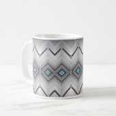 グレイ白黒マグ コーヒーマグカップ (正面左)
