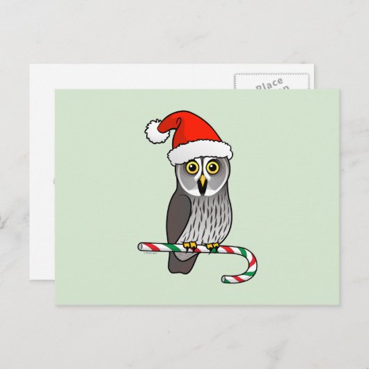 グレイ素晴らしアウルサンタ シーズンポストカード (正面/裏面)