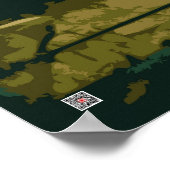 グレイ素晴らしフクロウのポスター ポスター (角)