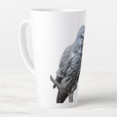 グレイ素晴らしフクロウ カフェラテマグ (左アングル)