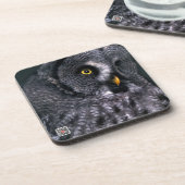 グレイ素晴らしフクロウ コースター (左側)