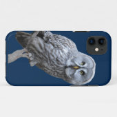 グレイ素晴らしフクロウ Case-Mate iPhoneケース (裏面(横))