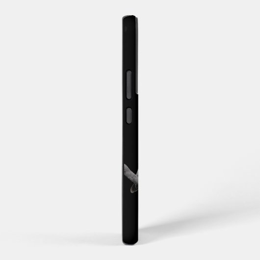 グレイ素晴らしフクロウ SAMSUNG GALAXYケース (右側面)