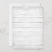 グレイ素朴イエローメイソンジャーブランチブライダルシャワー 招待状 (裏面)