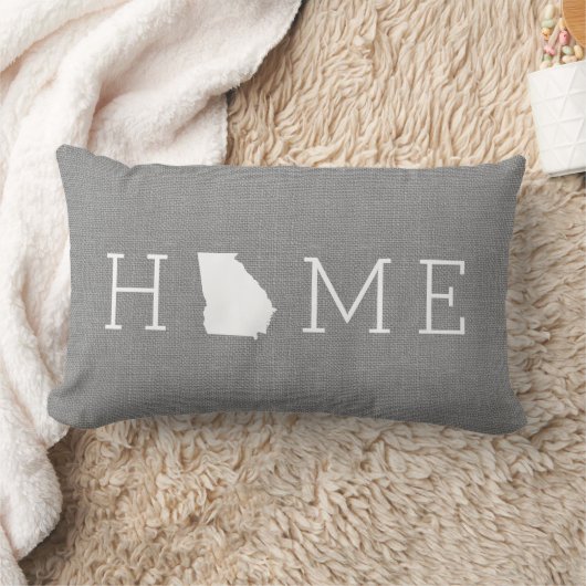 グレイ素朴グルジアホーム州装飾用クッション ランバークッション (ブランケット)