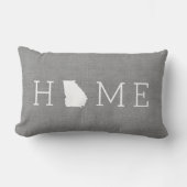 グレイ素朴グルジアホーム州装飾用クッション ランバークッション (正面)