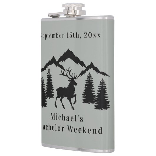 グレイ素朴バック狩り学士週末 フラスク (左)