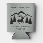 グレイ素朴バック狩り学士週末 缶クーラー (正面)