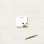 グレイ素朴プライド&パンプキンサンクスギビング秋  ポストイット (デスク上)