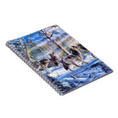 グレイ絵画狼 ノートブック (右側)