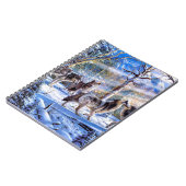 グレイ絵画狼 ノートブック (左側)