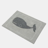 グレイ航海のクジラ ドアマット (アングル)