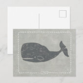 グレイ航海のクジラ ポストカード (正面/裏面)