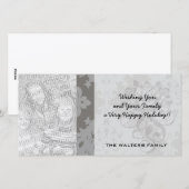 グレイ華美ダイヤモンドダマスクデザイン シーズンカード (正面/裏面)