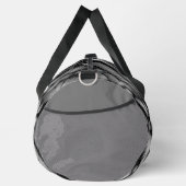 グレイ蝶プリント ダッフルバッグ (右)