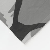 グレイ迷彩猫パターズグレイ猫迷彩柄 フリースブランケット (角)