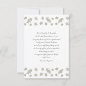 グレイ離れエンクロージャカードの使用 招待状 (正面)