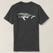 グレイ鯨 Tシャツ (デザイン正面)