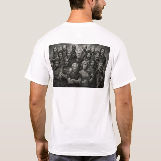 グレイ・ウィル・パワーTシャツ Tシャツ (裏面)