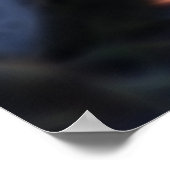 グレイ・ウルフ絶滅危惧種デジタル写真 ポスター (角)