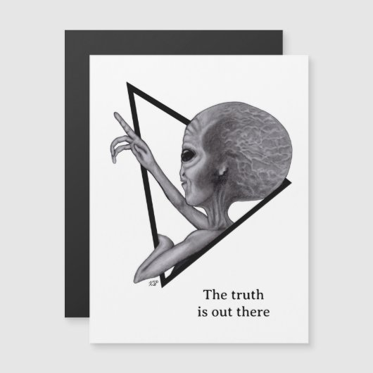グレイ・エイリアン、真実はそこにある (正面/裏面)