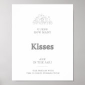 グレイ キス数当て ブライダルシャワーゲーム  ポスター (正面)