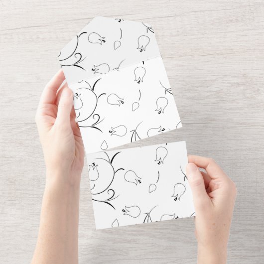 グレイ・グース オールインワン招待状 (貼ってはがせる)