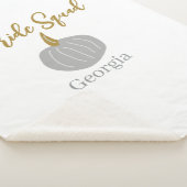 グレイ ゴールデン パンプキン 秋の花嫁チーム 現代 シェルパブランケット (3/4)