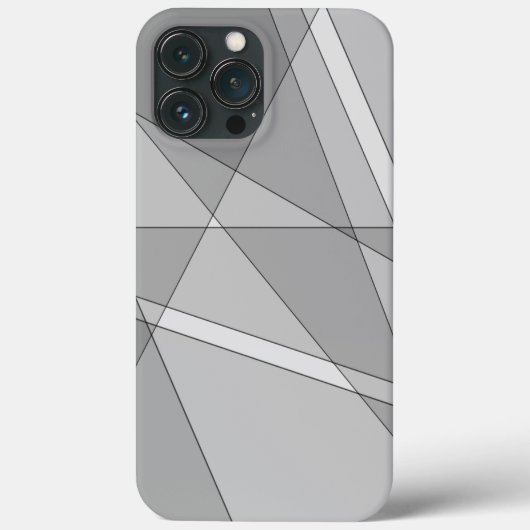 グレイ・ジオメトリック Case-Mate iPhoneケース (裏面)
