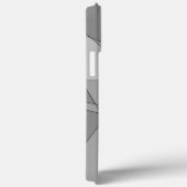 グレイ・ジオメトリック Case-Mate iPhoneケース (裏面 / 右)