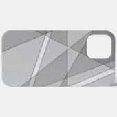 グレイ・ジオメトリック Case-Mate iPhoneケース (裏面 (横))