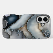 グレイ スレートと小石 Case-Mate iPhoneケース (裏面 (横))