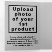 グレイ・セント・パトリックの日ビジネス3つ折カード 三つ折りカード (内部最初)