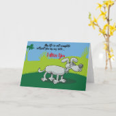 グレイ・ドッグ・ロンドー恋しく思・イユー カード (黄色い花)