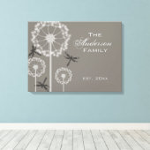 グレイ・ドラゴンフライ科 キャンバスプリント (インサイチュ (ウッドフロア))